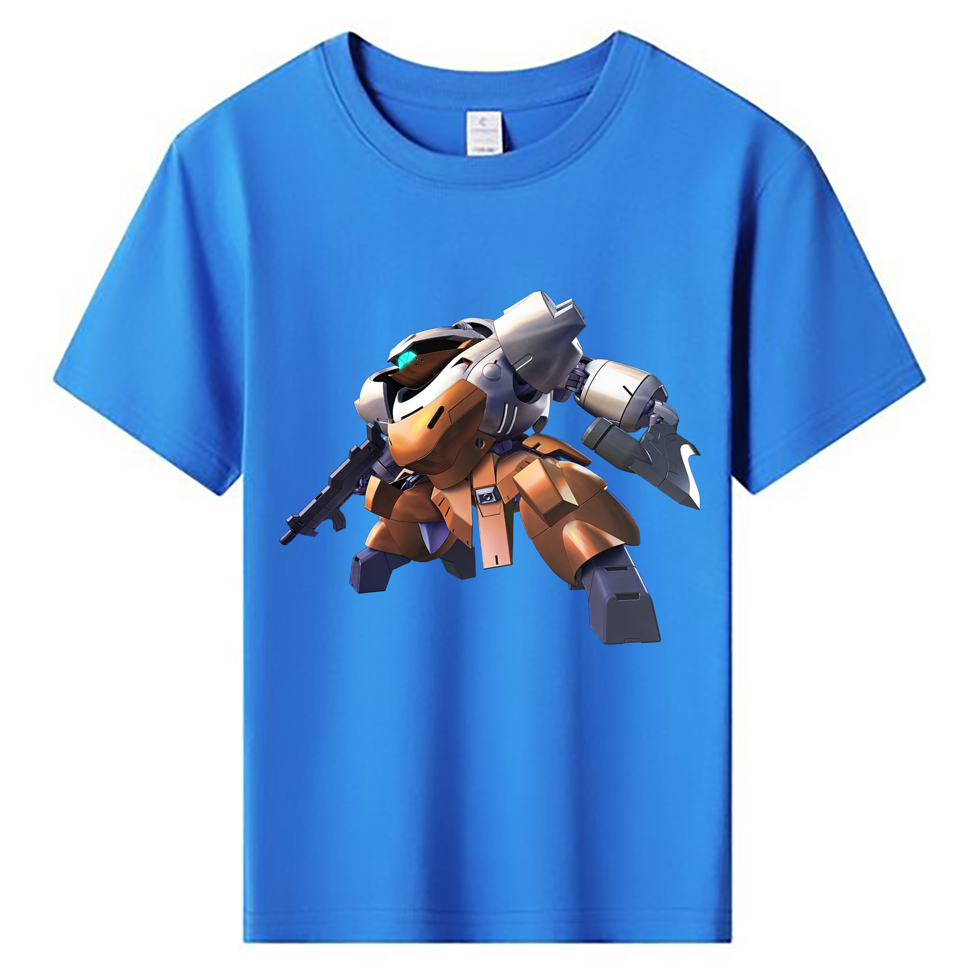 （画像用） 機動戦士ガンダム Mobile Suit Gundam 綿100％キッズTシャツ（フロントプリント）